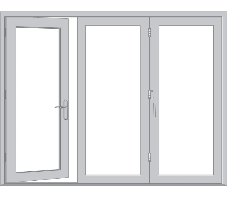 St Petersburg Pella Architect Reserve Series Contemporary Bifold Patio Door