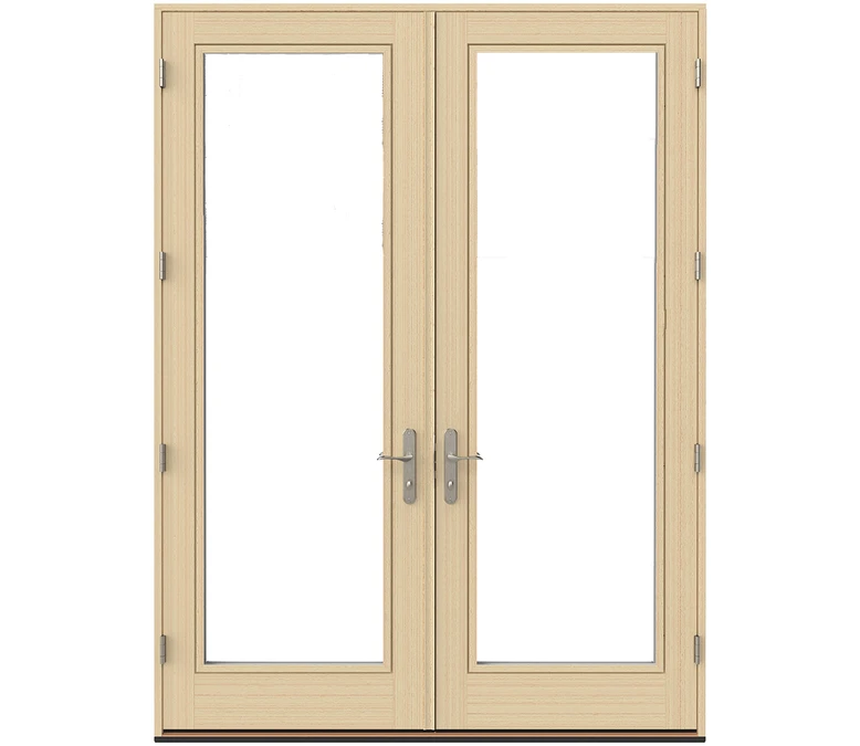 St Petersburg Pella Lifestyle Series Wood Double Hinged Patio Doors